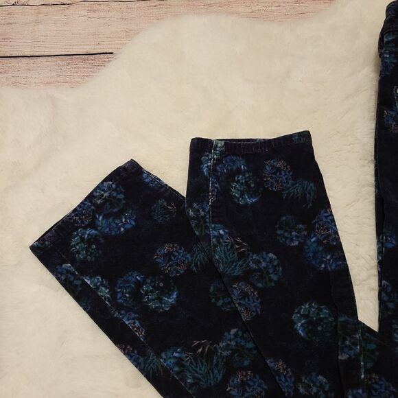 NWOT Anthropologie Pilcro and the Letterpress script velvet skinny floral pants - Picture 10 of 10